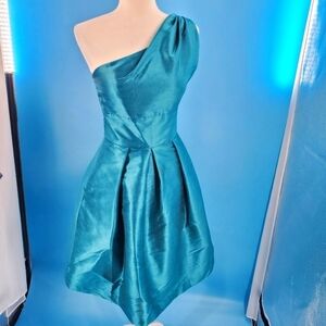 Alfred Sung emerald green cocktail dress *flawed*